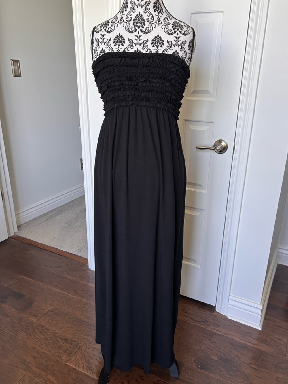 Xhilaration Sz L tube top tshirt maxi dress